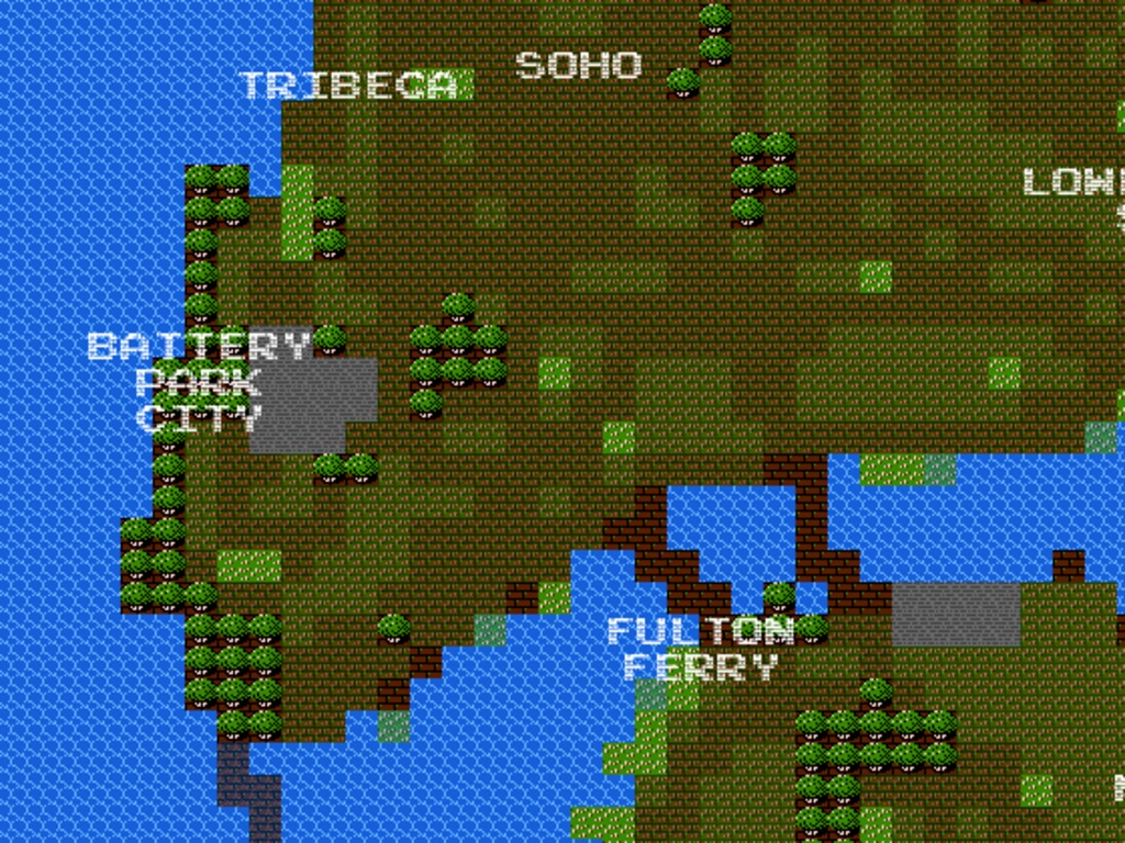 8-Bit Cities: real-world maps that look like 80s video games's video poster