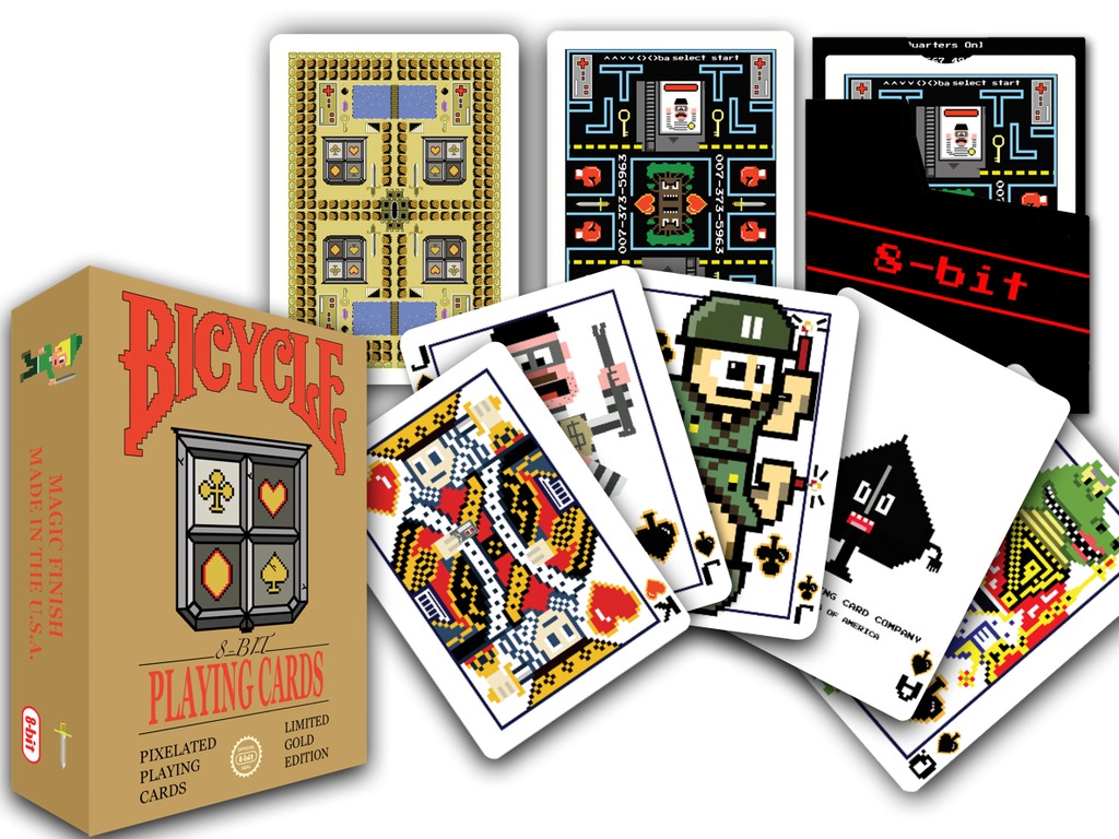 8-bit, Bicycle, Playing Cards's video poster