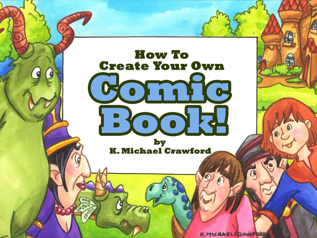 "How to create your own Comic Book" Workbook and 6 DVDVideos's video poster