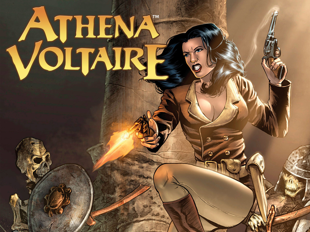 ATHENA VOLTAIRE and the Volcano Goddess - A Comic Book Project's video poster