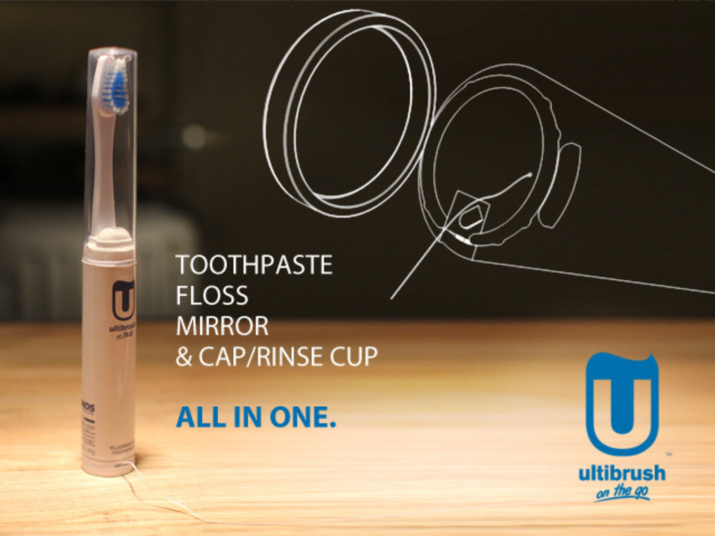 UltiBrush - the all in one toothbrush for those on-the-go's video poster