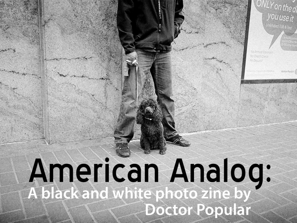 American Analog: a black & white photo zine's video poster