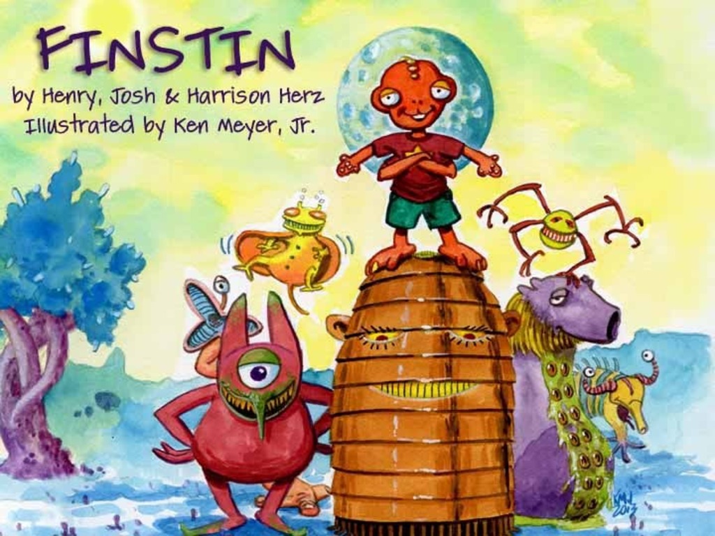 Finstin - science fiction picture book for little geeklings's video poster