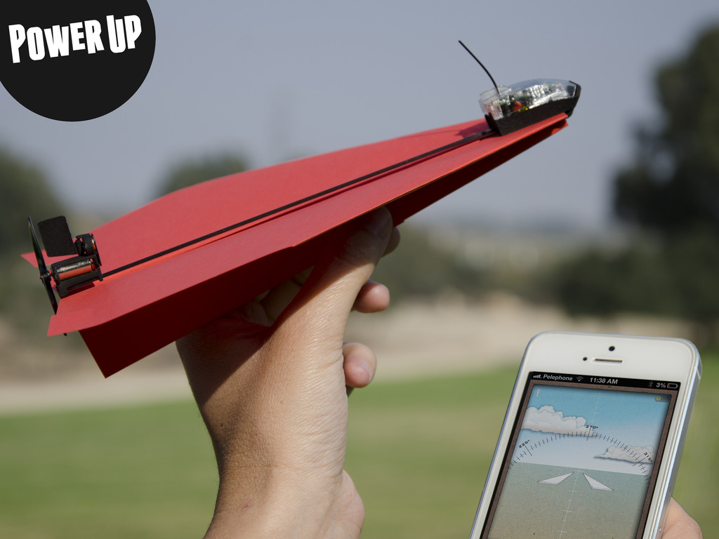 PowerUp 3.0 - Smartphone Controlled Paper Airplane's video poster