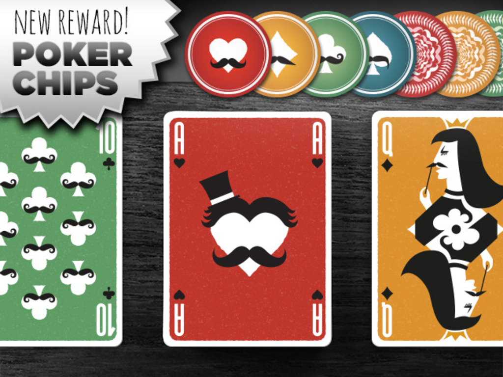Mustache Playing Cards - a USPC card deck from Vända's video poster