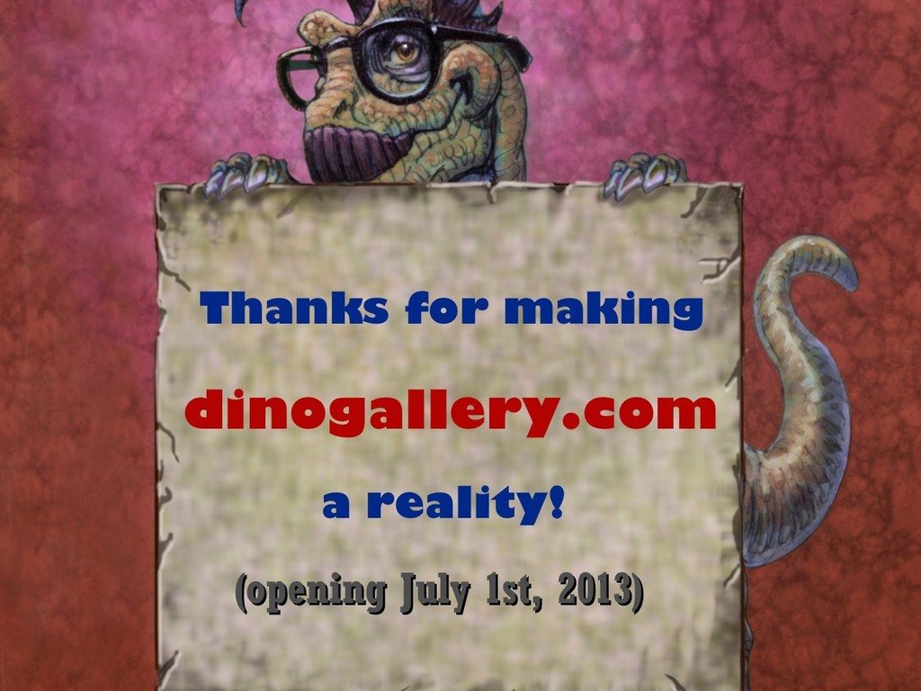 Opening an online-gallery for great Dinosaur Art and Artists's video poster