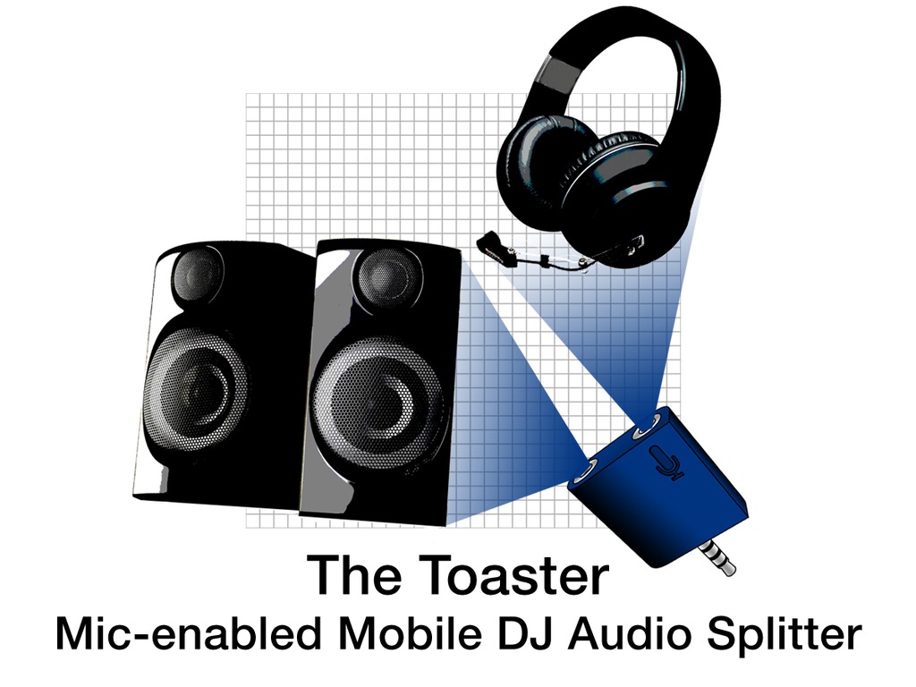 The Toaster - Mic-enabled Mobile DJ Audio Splitter's video poster