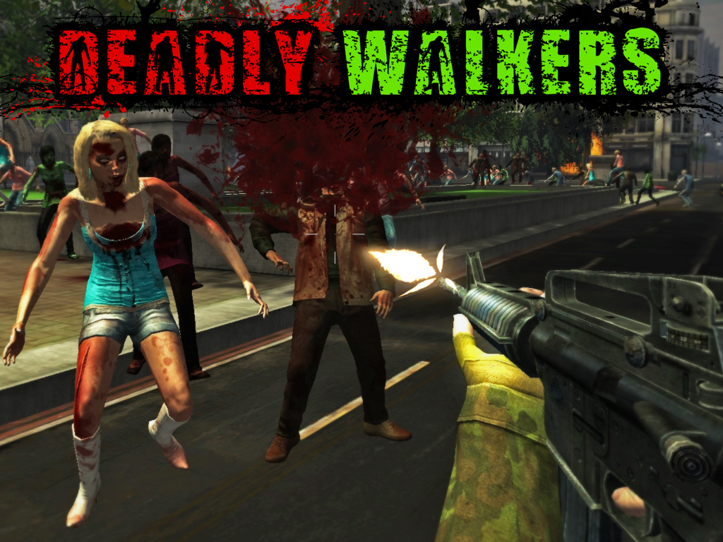 DEADLY WALKERS: Fight the Zombies of the Old Movies's video poster