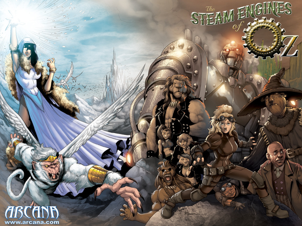 The Steam Engines of Oz original graphic novel's video poster