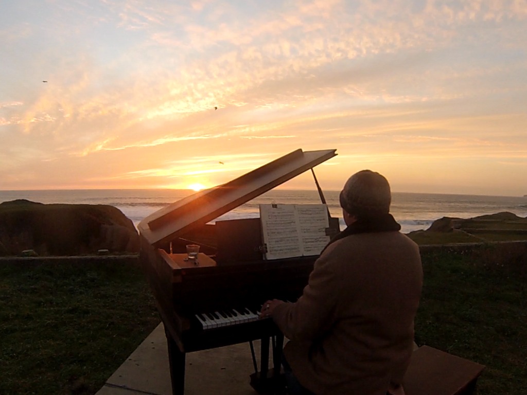 Sunset Piano Opus Two for Twelve Pianos's video poster
