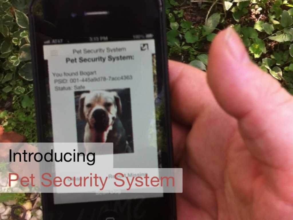 Pet Security System: your camera is your scanner (Canceled)'s video poster