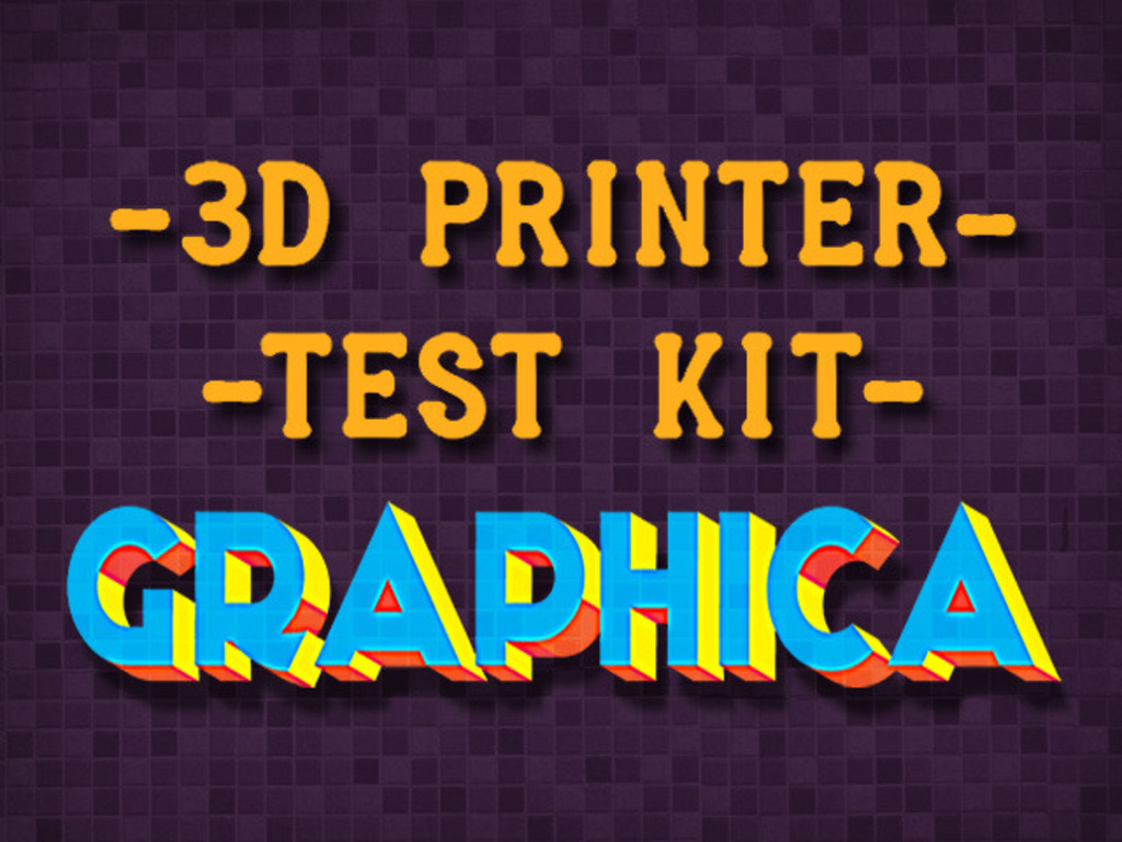 3D Printer Test Kit - GRAPHICA's video poster