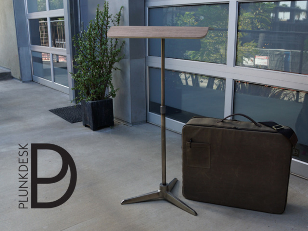 Plunk Desk - Portable Standing Desk with Custom Bag's video poster