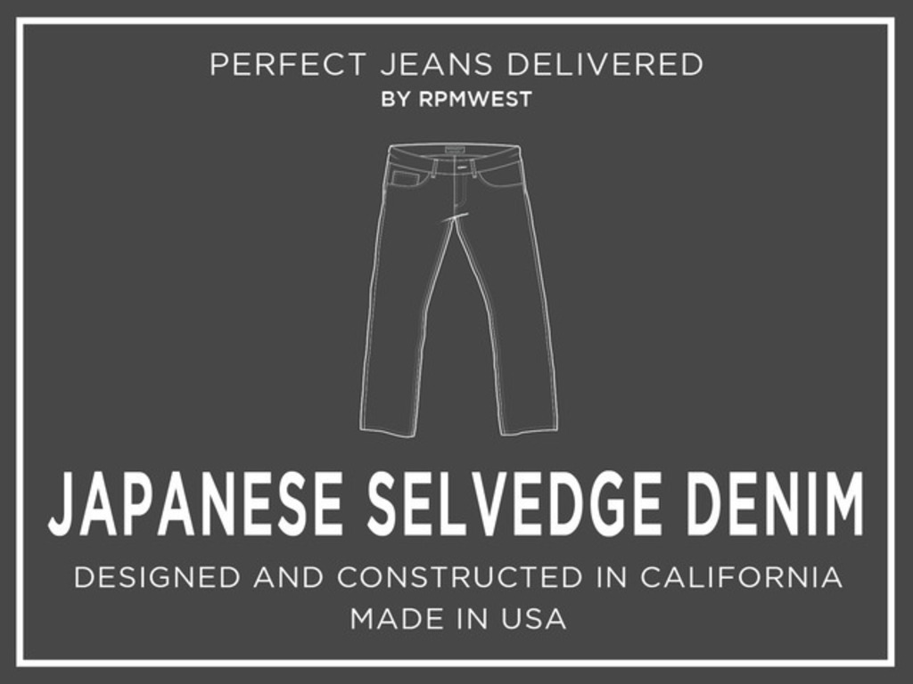 RPMWEST: Specialty Japanese Selvedge Denim Jeans's video poster