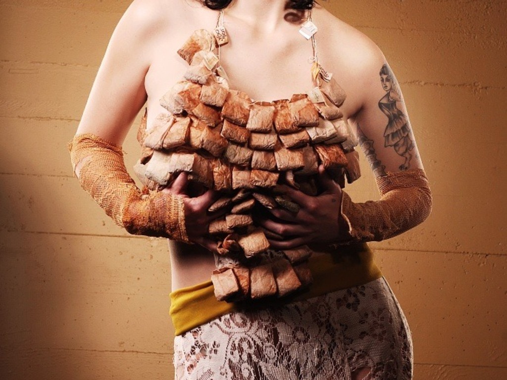 Recycled Couture fashion show at Disjecta Gallery's video poster