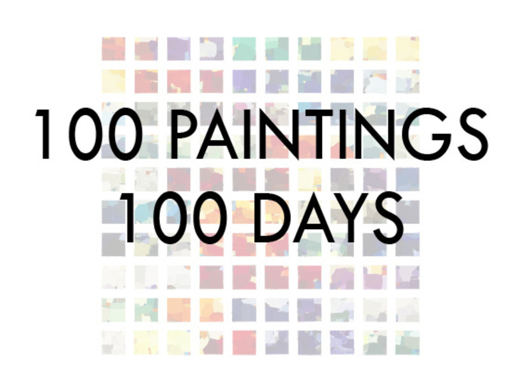 100 PAINTINGS 100 DAYS: Limited Edition Prints's video poster