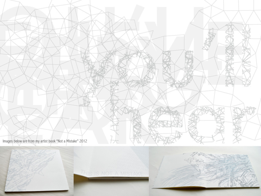 Everything You Hear (working title), an artist book's video poster