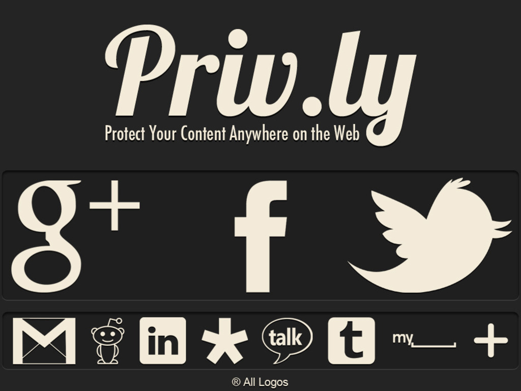 Protect Your Content Anywhere on the Web: Privly's video poster
