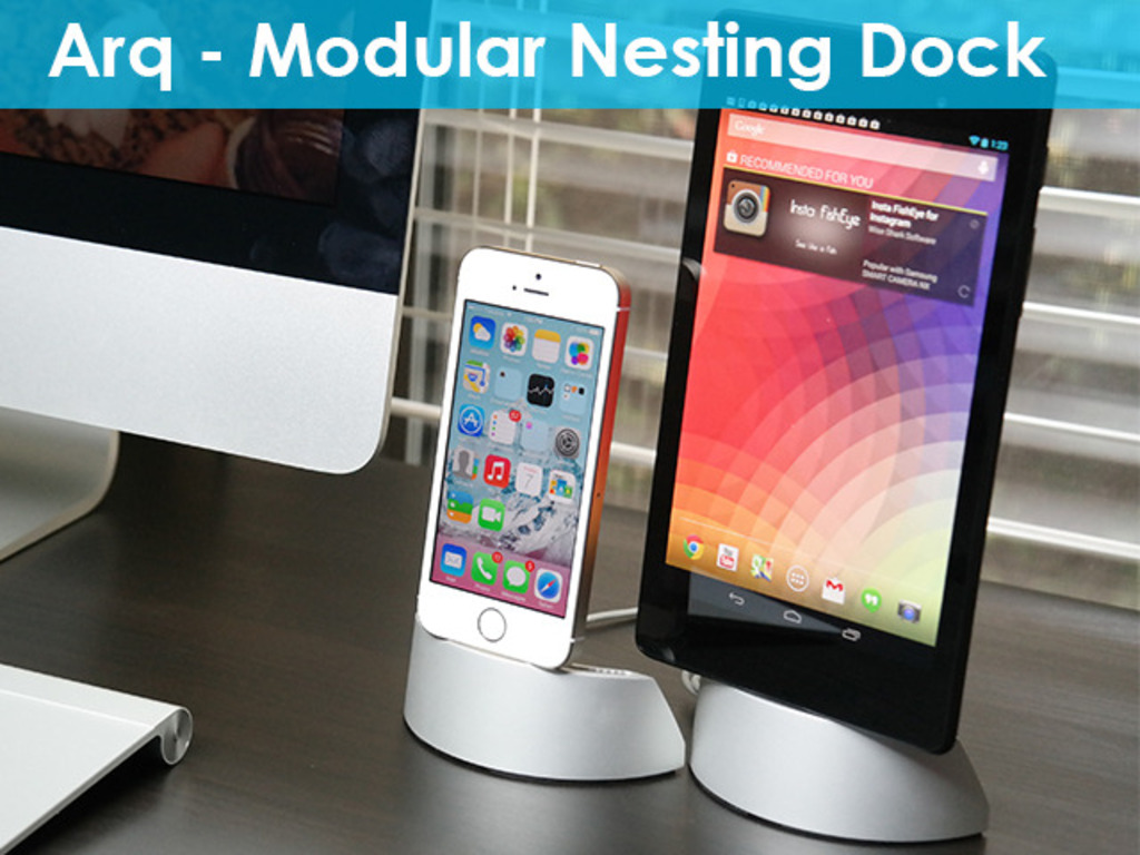 Arq Dock: iPhone 5S 5C 5 iPad iPad Mini S4 S5 Note Android's video poster