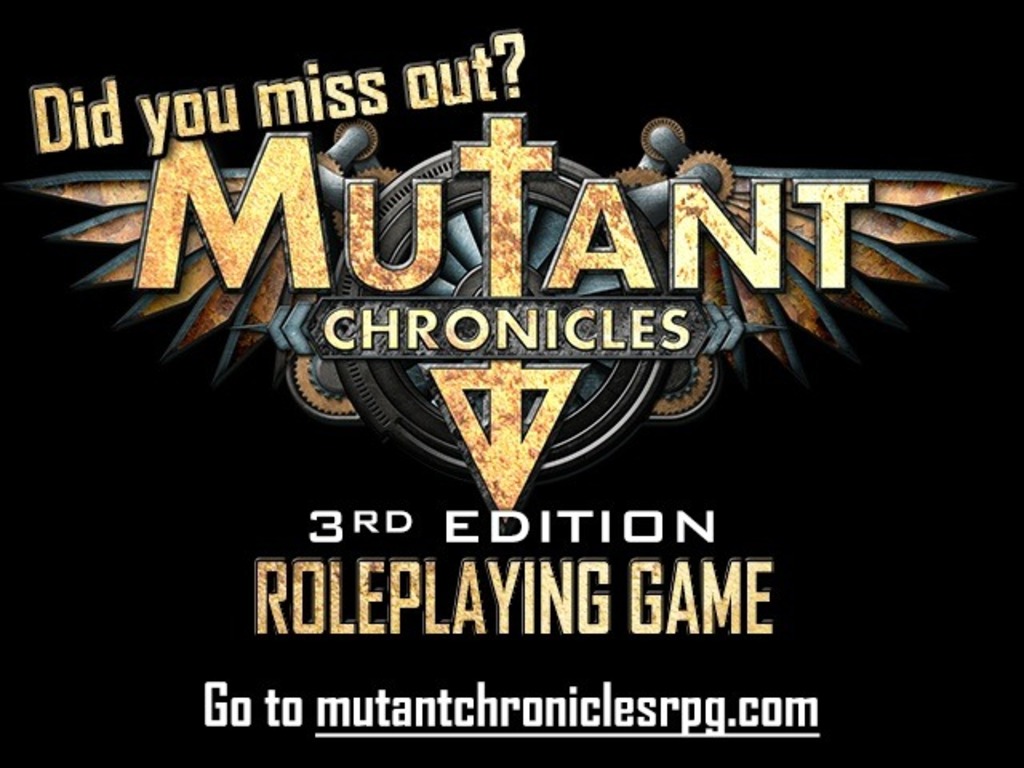 Mutant Chronicles 3rd Ed. RPG's video poster