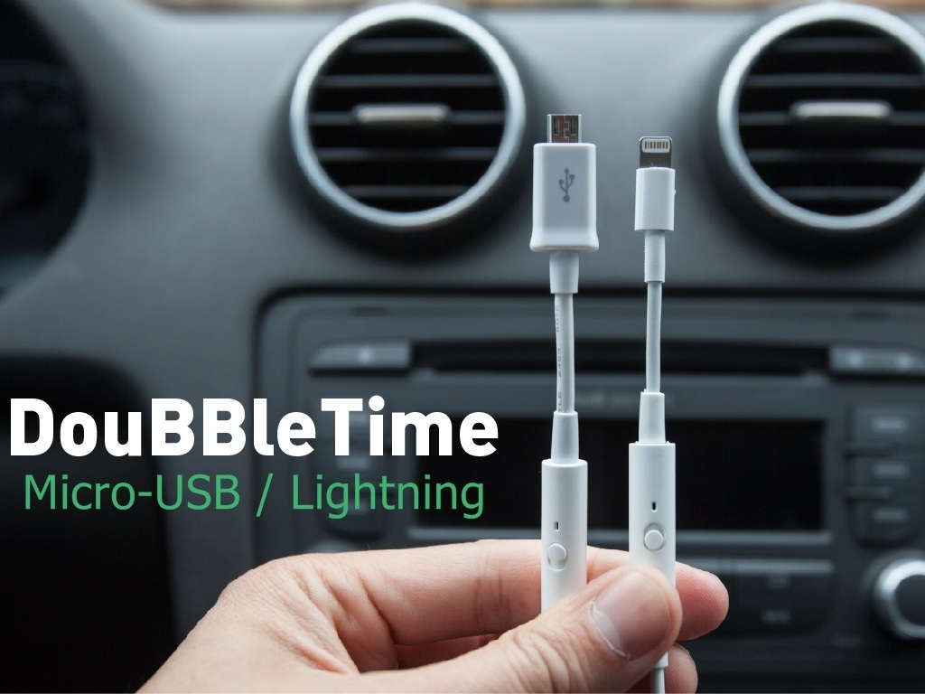 DouBBleTime USB charging cable-Full Battery in 1/2 the Time's video poster