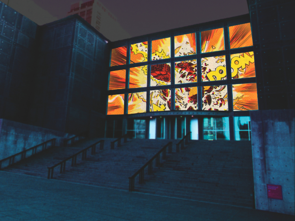 "THE ASTRONAUT'S BIRTHDAY" - Redmoon at the MCA's video poster